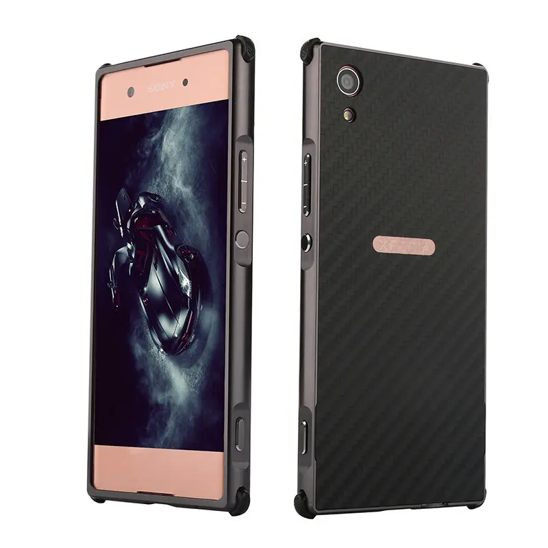 Противоударный чехол для Sony XA1 Plus XA1Plus алюминиевая металлическая рама с жестким
