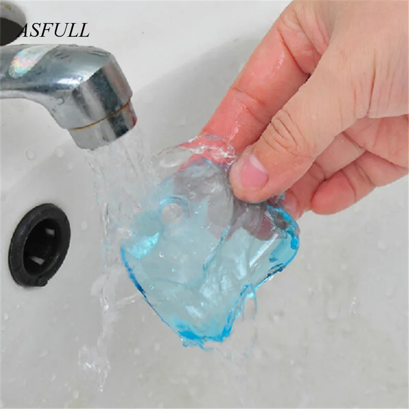 Комплект из 2 предметов голубого цвета Пластик присоска бритва стойка держатель