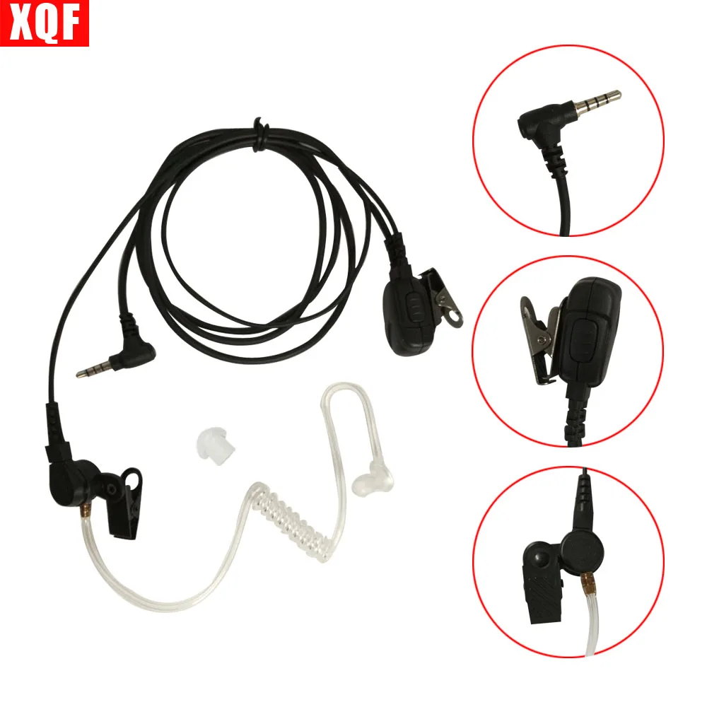 XQF Walkie Talkie наушник гарнитура PTT с микрофоном для YAESU VERTEX 3 5 мм 1 контактный