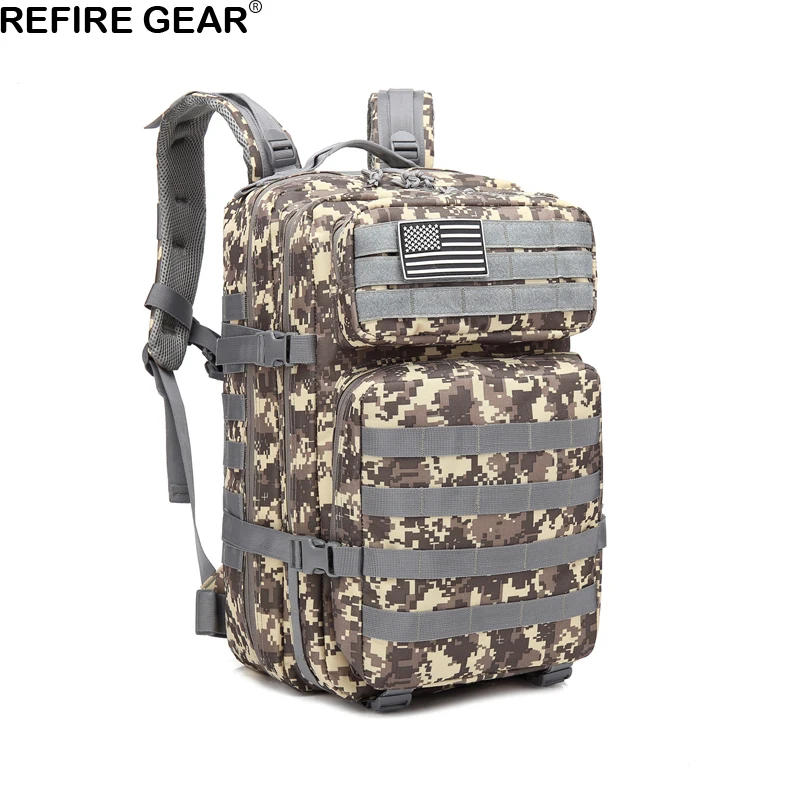 Рюкзак Refire Gear Мужской вместительный водонепроницаемый нейлоновый | Спорт и