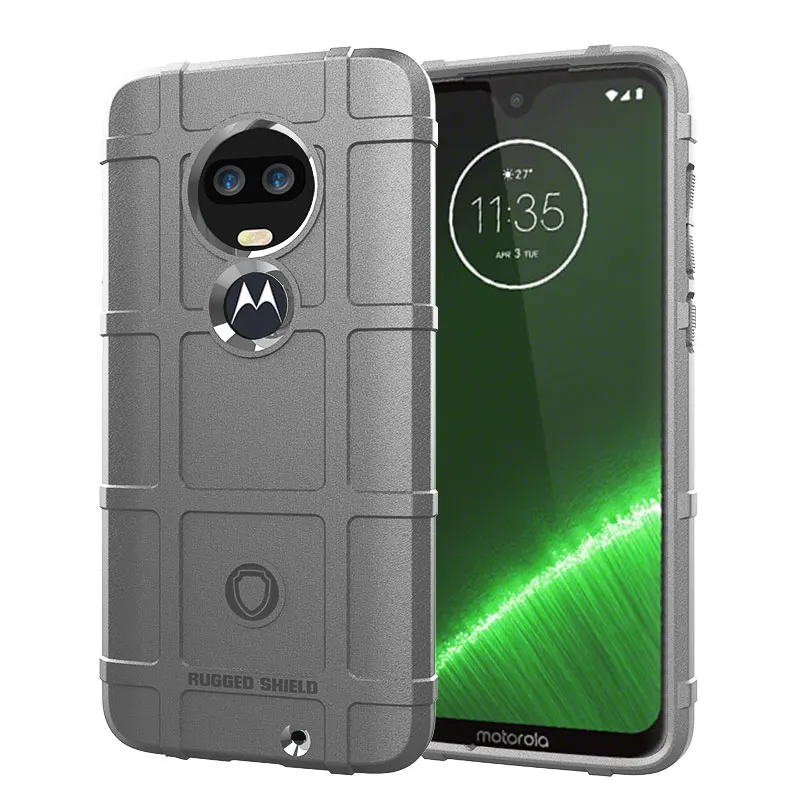 Противоударный чехол s для Motorola Moto G6 Plus G7 Play power P40 Play P30 одна версия Z3 Z4 Play чехол противоударный защитный чехол - Цвет: Light Gray