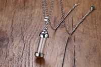 316l removable water bottle necklace pendant women gift jewelry valentines day fashion jewelry