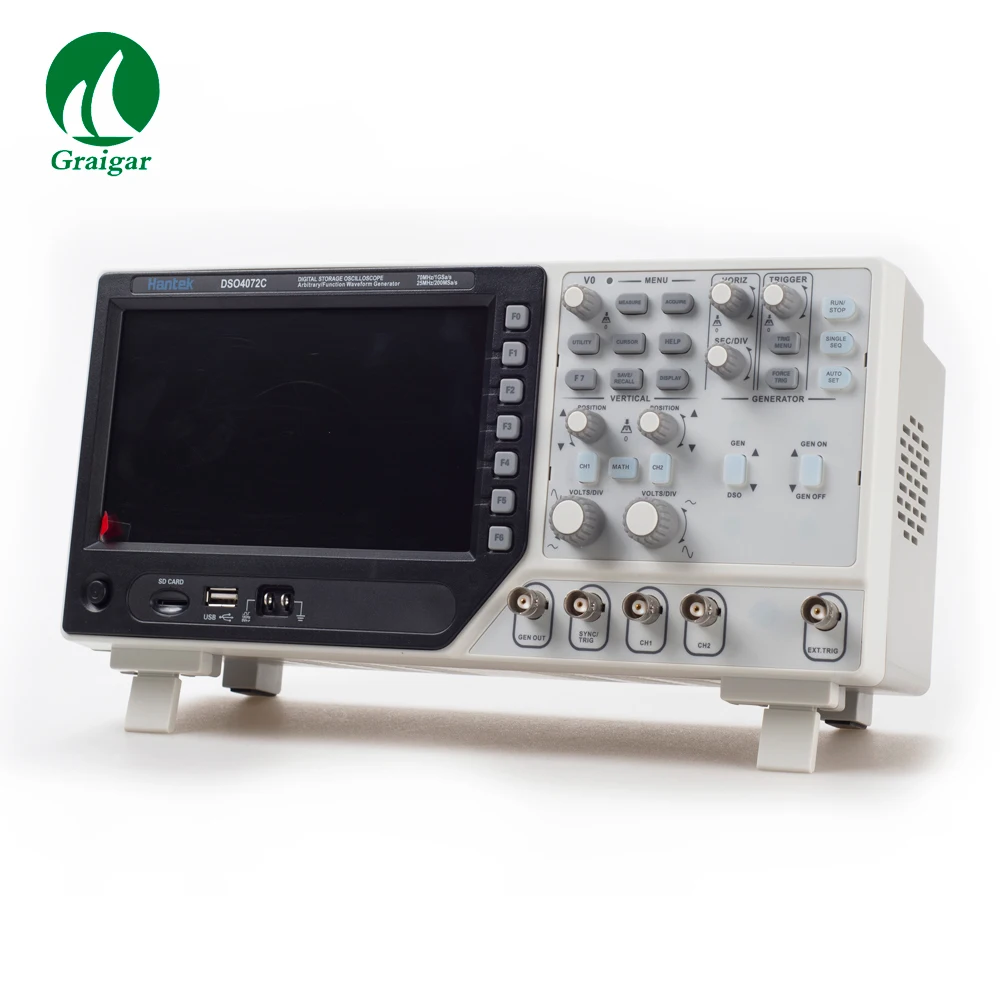 Новый оригинальный Hantek DSO4072C 2 канальный цифровой осциллограф 1 канал