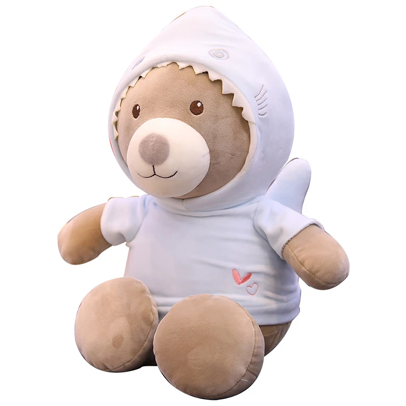 2019 коричневый корейский Медведь плюшевая игрушка медведь в слоне/акуле/жирафу