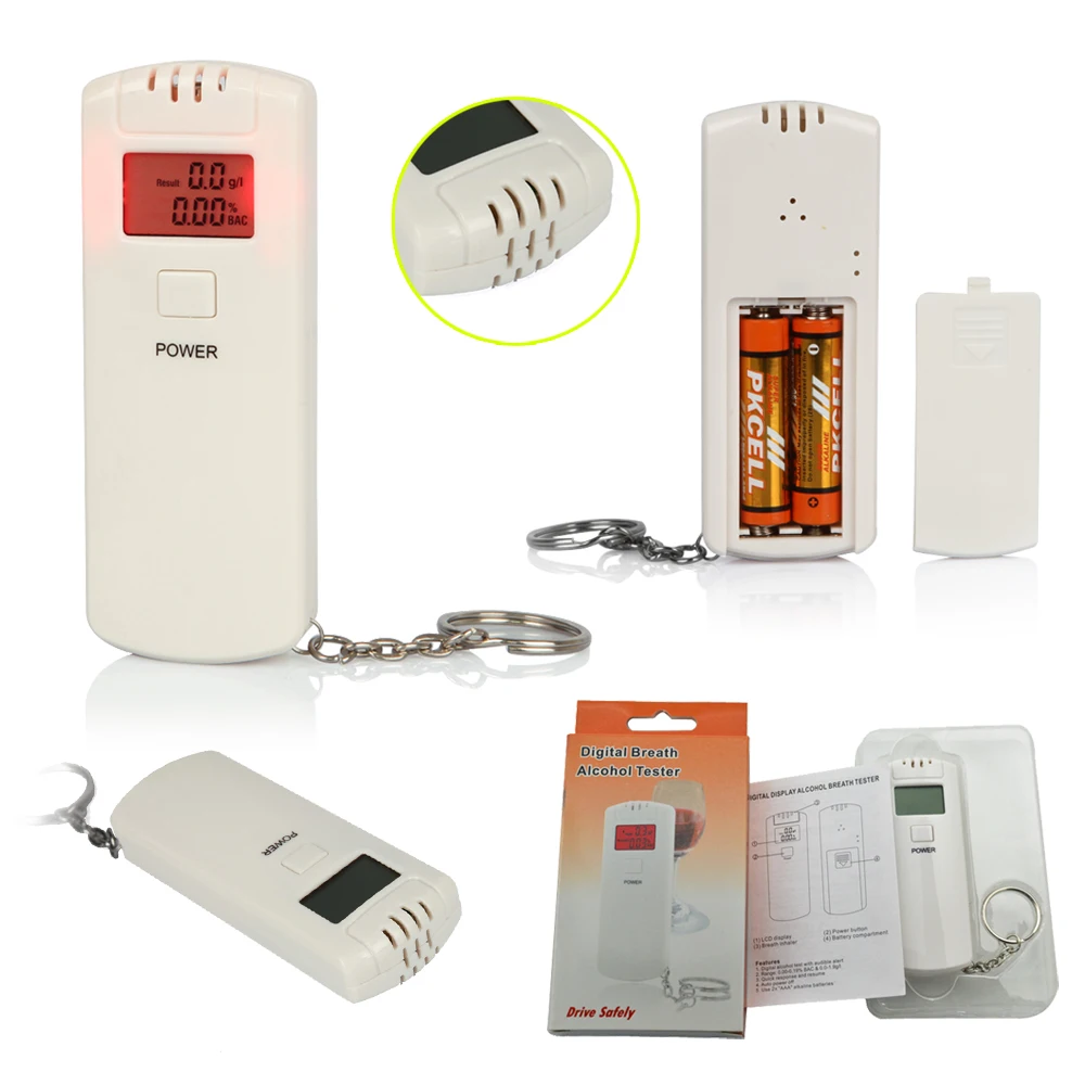 Новинка 2019 брелок для ключей алкотестер цветная коробка посылка шт. в упаковке!