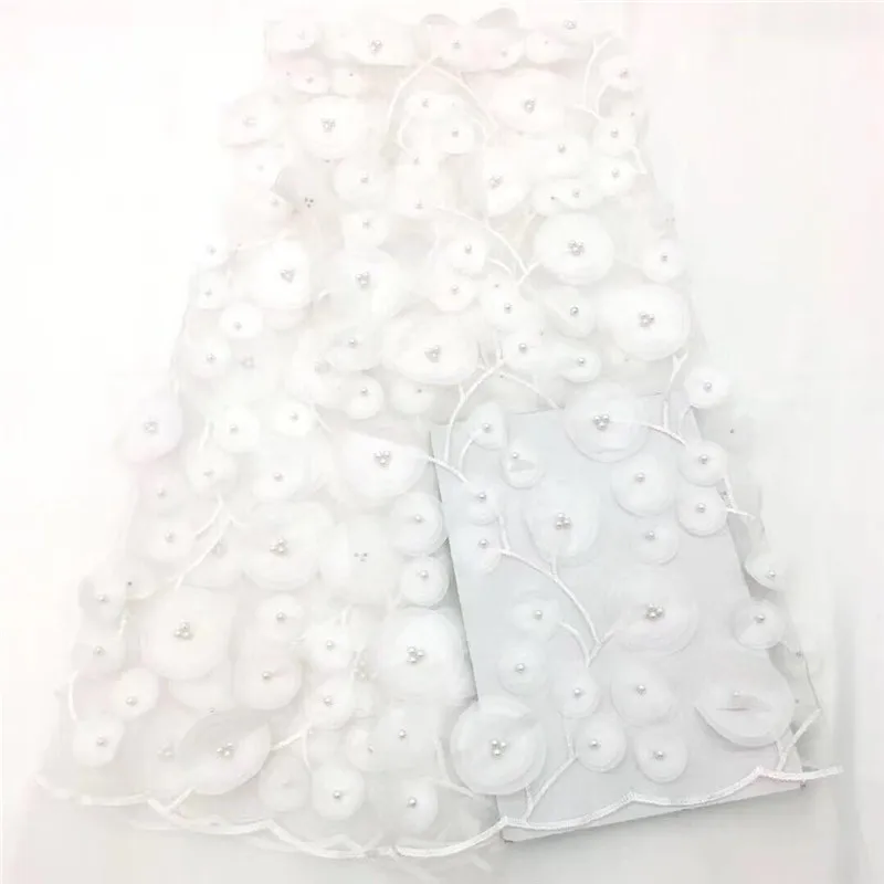 

Nice design JRB-10171 embroidered tulle lace fabric with beads french lace fabric for party dress