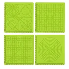 4 типа геометрических 3d ручек, Многофункциональный силиконовый дизайнерский коврик, базовый шаблон, 2 силиконовых колпачка для 3D ручек для рисования, инструменты из АБС-пластика