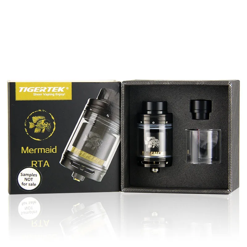 Оригинальный Tigertek Русалка RTA танк электронная сигарета распылитель для