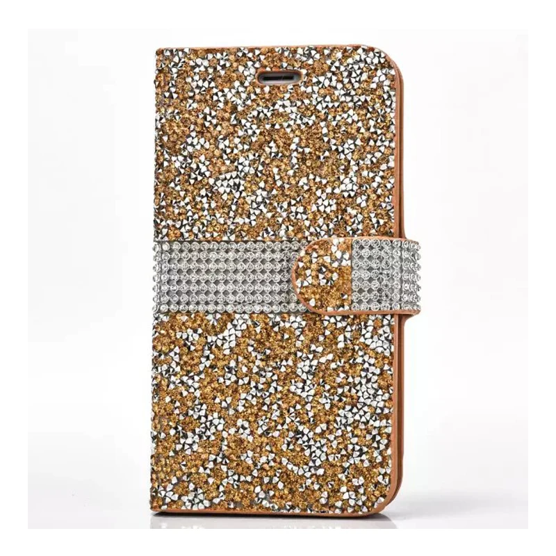 Роскошные Украшенные стразами Флип кожаный чехол для iPhone 7 6 S Plus diamond Блеск ТПУ s