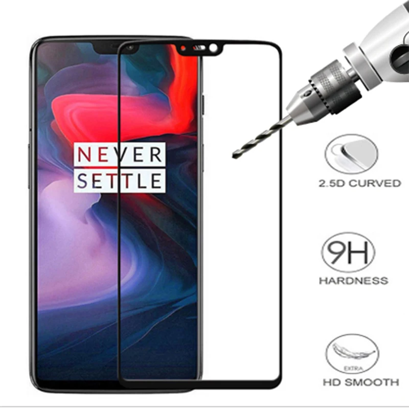 Для oneplus 6 закаленное стекло one plus Защитное для экрана glas полное покрытие чехол 9 h