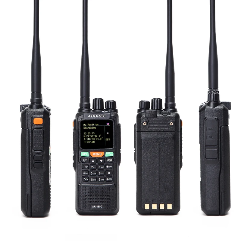 ABBREE AR 889G рация с GPS 10 Вт Ночная подсветка дуплексный ретранслятор двухдиапазонный