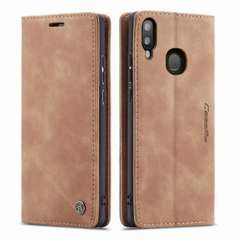 Brown Матовый чехол для samsung Galaxy S10 Plus, кожаный чехол-кошелек, Магнитная сумка для телефона для samsung Galaxy S10 E S10E, чехол с откидной крышкой и подставкой - Цвет: Brown