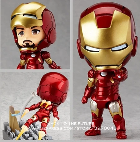 Disney с героями комиксов Марвел AvengersIron Железный человек Mark7 версии 10 см фигурку