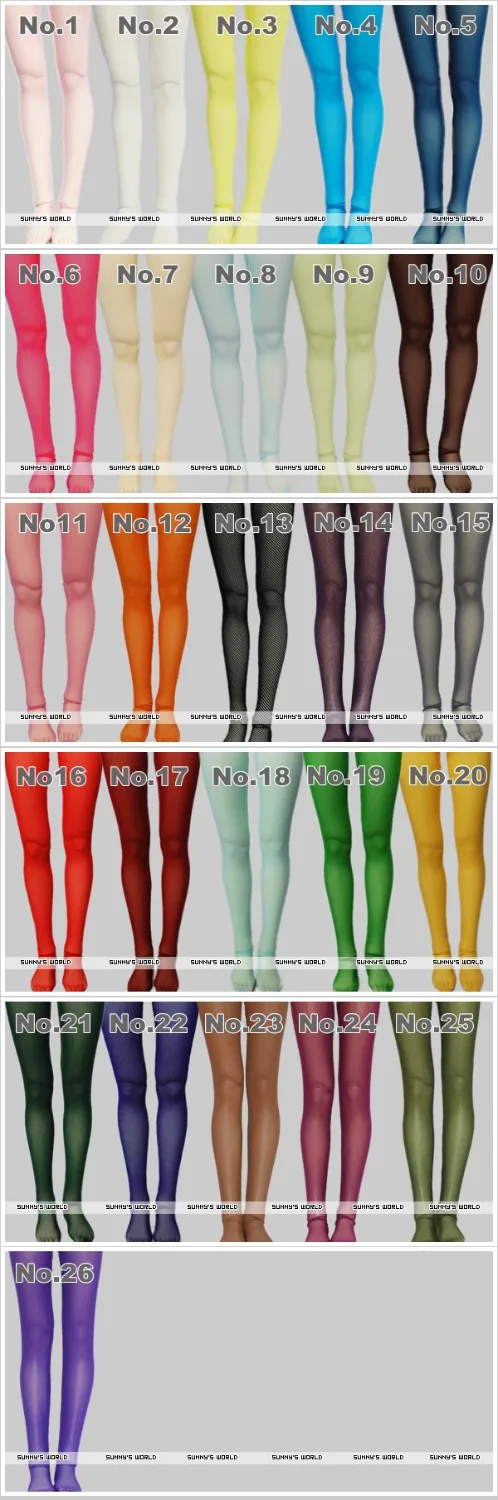 Масштаб 1/3 1/4 аксессуары для шарнирной одежды колготки куклы BJD/SD. Куклы обувь