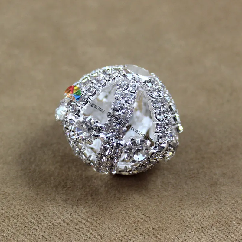 10 шт. 30 мм Блестящий ромбовидный тростниковый Топпер Хрустальный стразы шар для