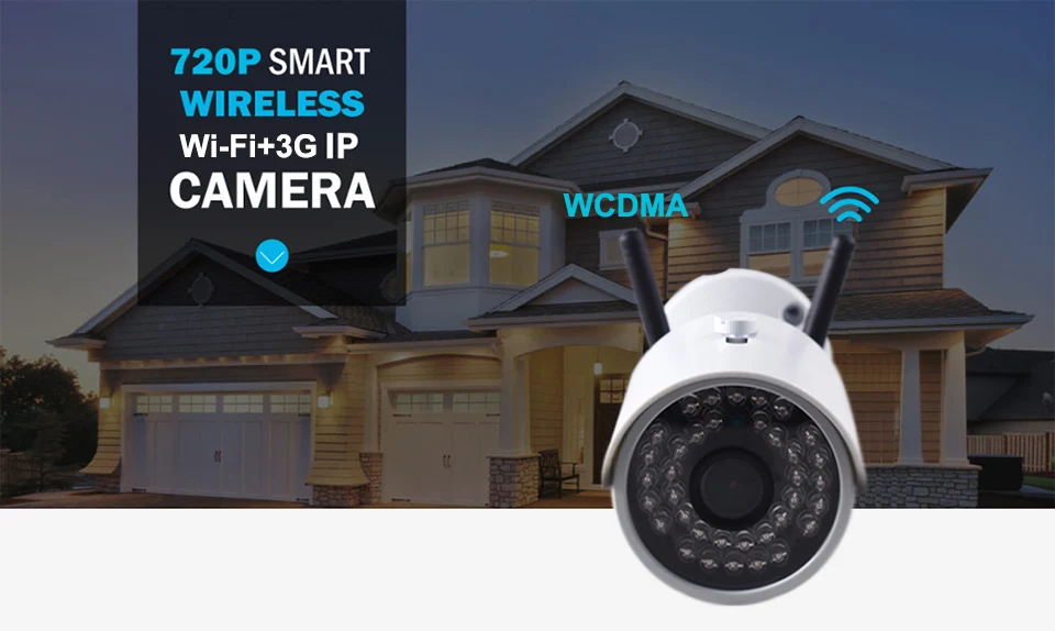 Jimi JH012 уличная камера с 3g беспроводной сети и Wi-Fi CCTV камера IP65 водонепроницаемая 30 дней облачная камера безопасности