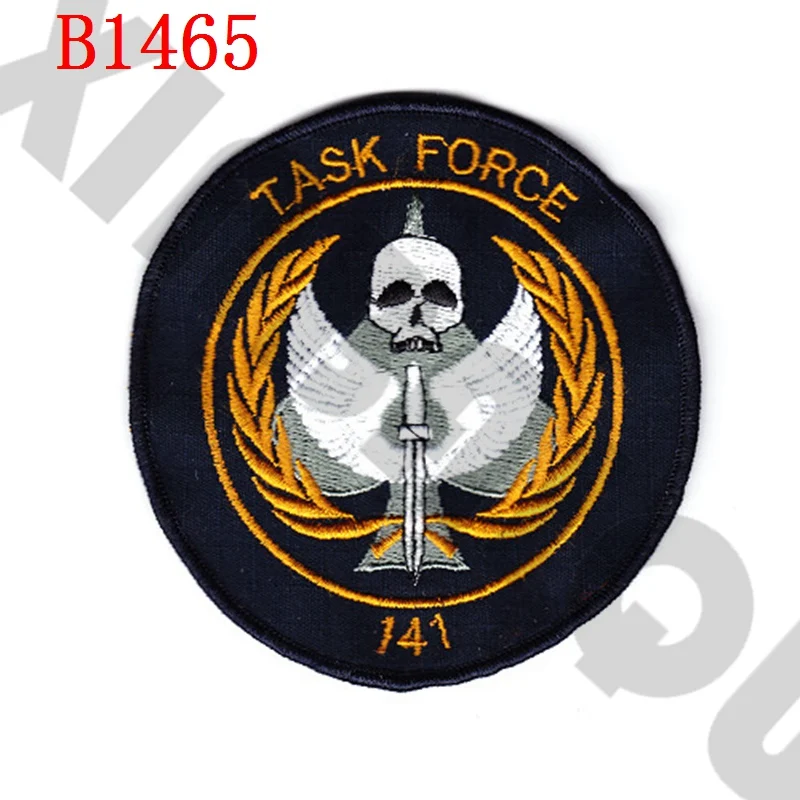 Вышитый патч 10 см черный Ops TASK FORCE 141