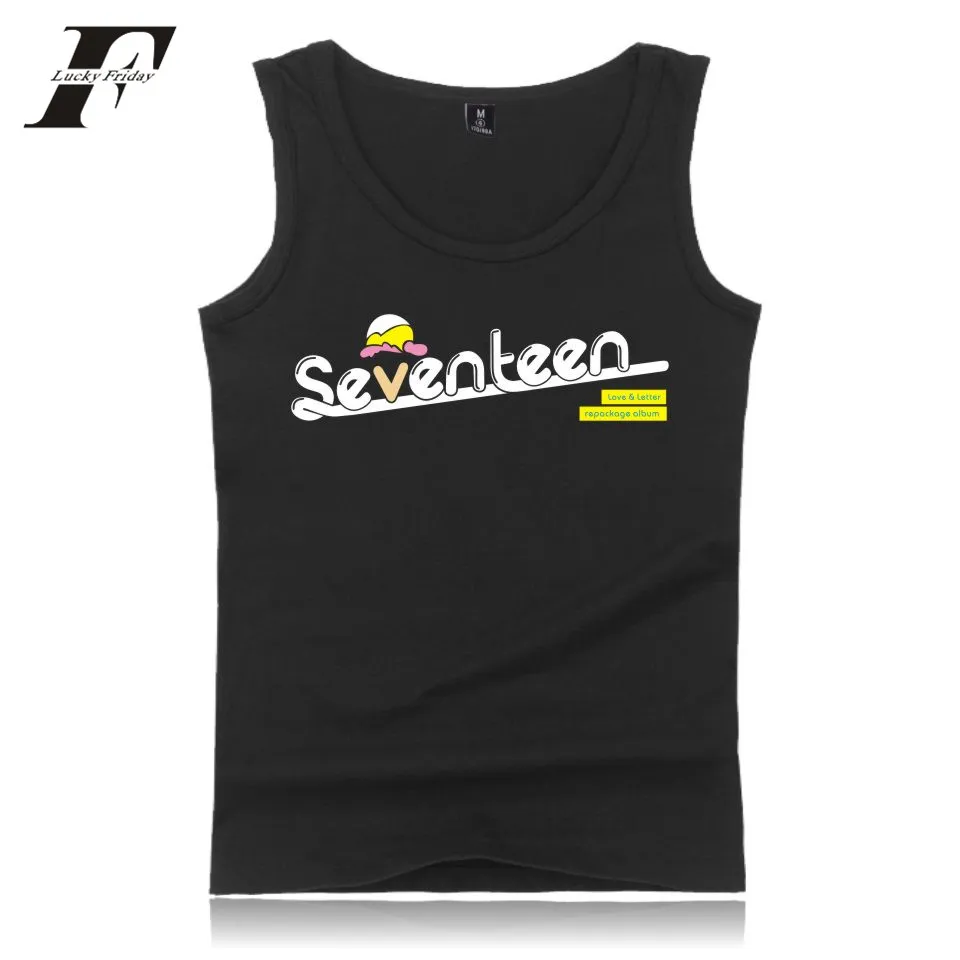 Luckyfridayf семнадцать Летняя майка группы логотип печати Упражнение workouttank Топы Для