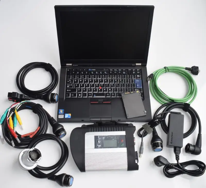 

2022.06V New MB Star C4 with T410 laptop second hand + software HDD/SSD ready to use for car and truck diagnostic scanner