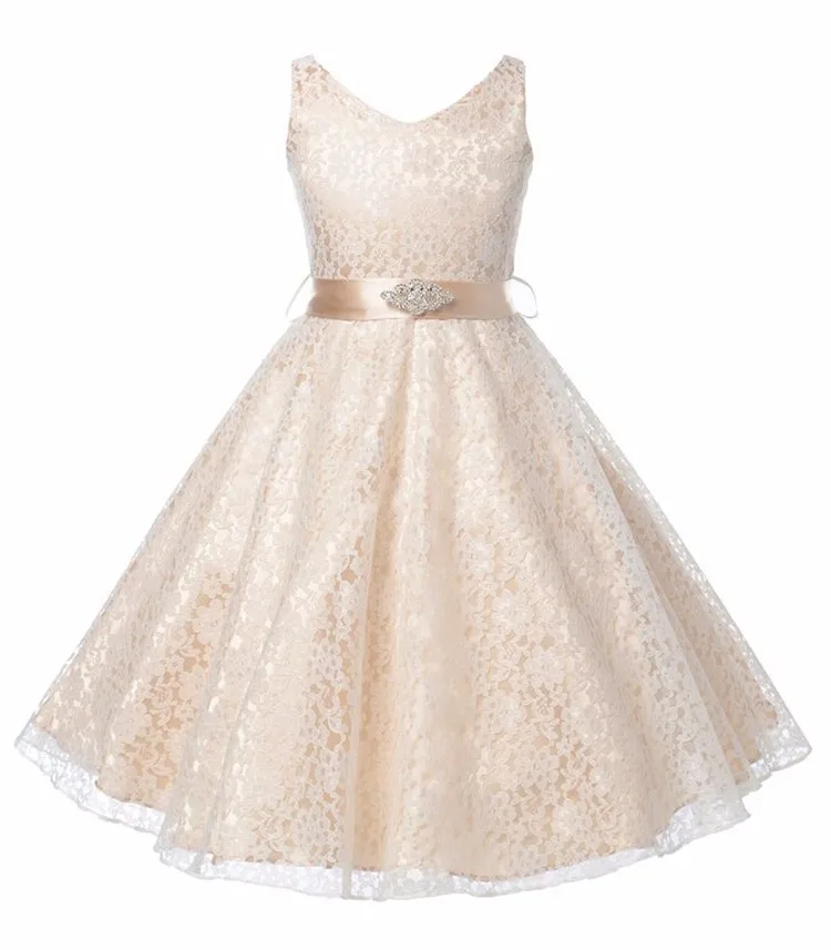 2019 Summer Baby Girl Dress Clothes Fashion Lace Sleeveless Kids Girls Princess Dresses For 5 6 7 8 9 10 11 12 Years Clothing | Детская