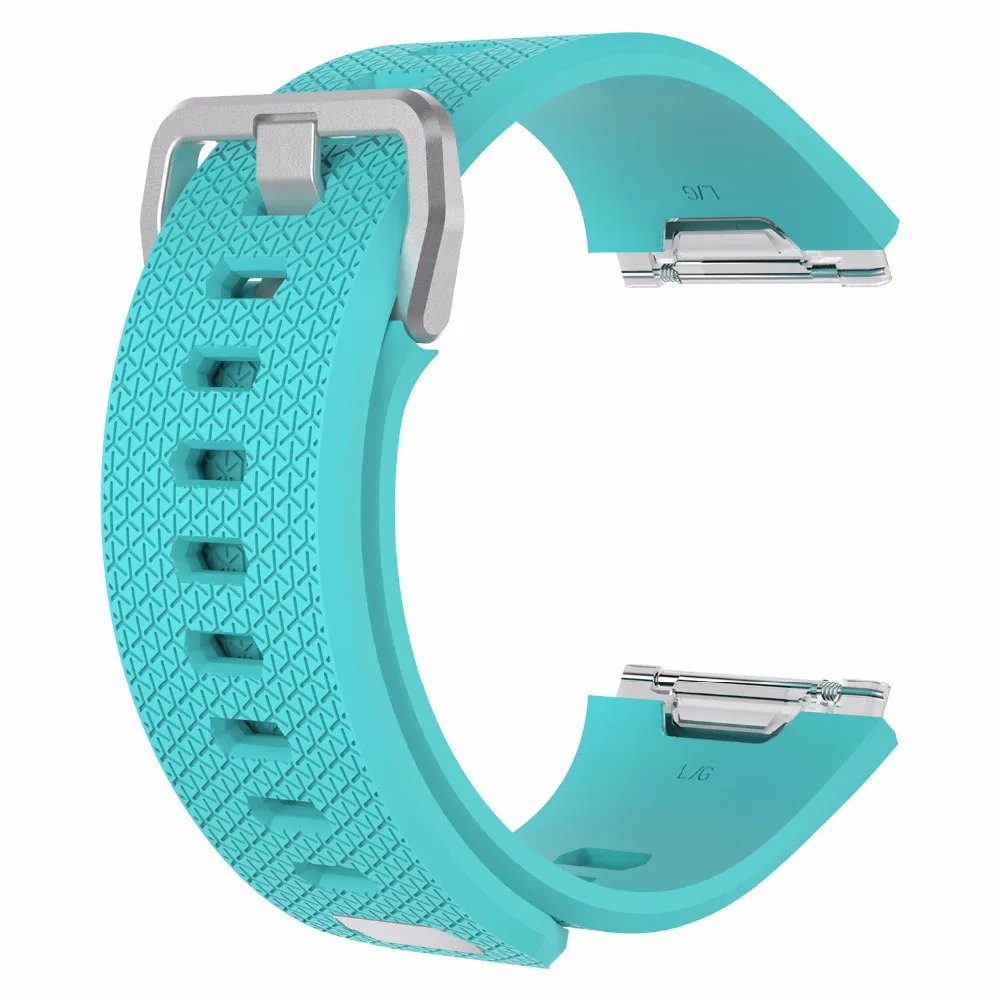 Мягкий спортивный сменный силиконовый ремень для Fitbit ionic умный браслет часы с металлической застежкой из нержавеющей стали