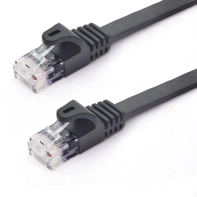 5 шт./лот Высокое качество 1 м плоский CAT5E UTP Ethernet RJ45 соединительный кабель медный