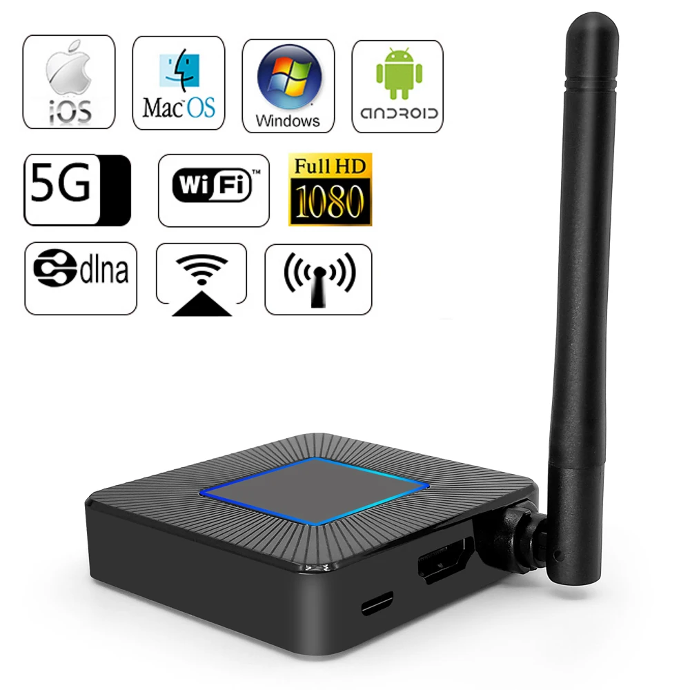 EarRise 2 4/5G TV Stick Q4 Dongle HDMI + AV Mirroring WiFi Дисплей приемник Miracast Google Chromecast 1080P DLNA PC Android