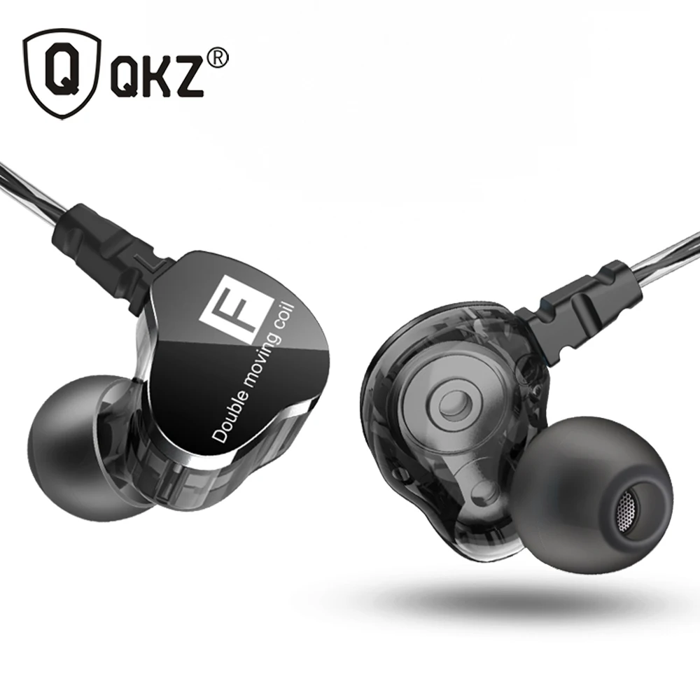 QKZ CK9 двойной блок привода в ухо наушники бас сабвуфер HIFI DJ Monito Бег Спорт гарнитура