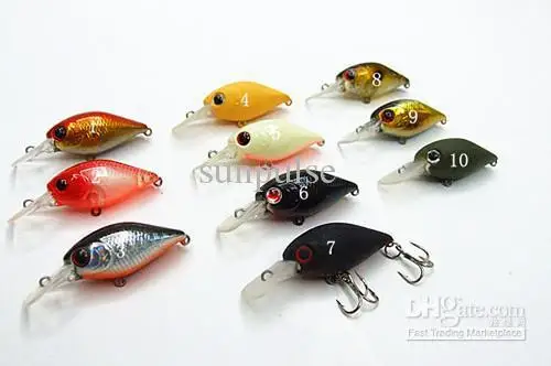 

4g 3.6cm Crank Bait Fishing Lure Floating type Hard Bait Five colore choose