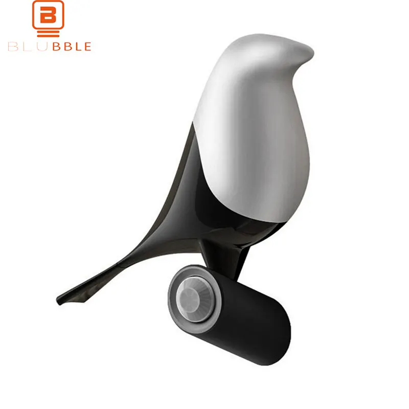 Продажа Светодиодный ночник BLUBBLE Magpie из дерева, USB Перезаряжаемый ночник с датчиком движения для спальни, умный ночной Светильник