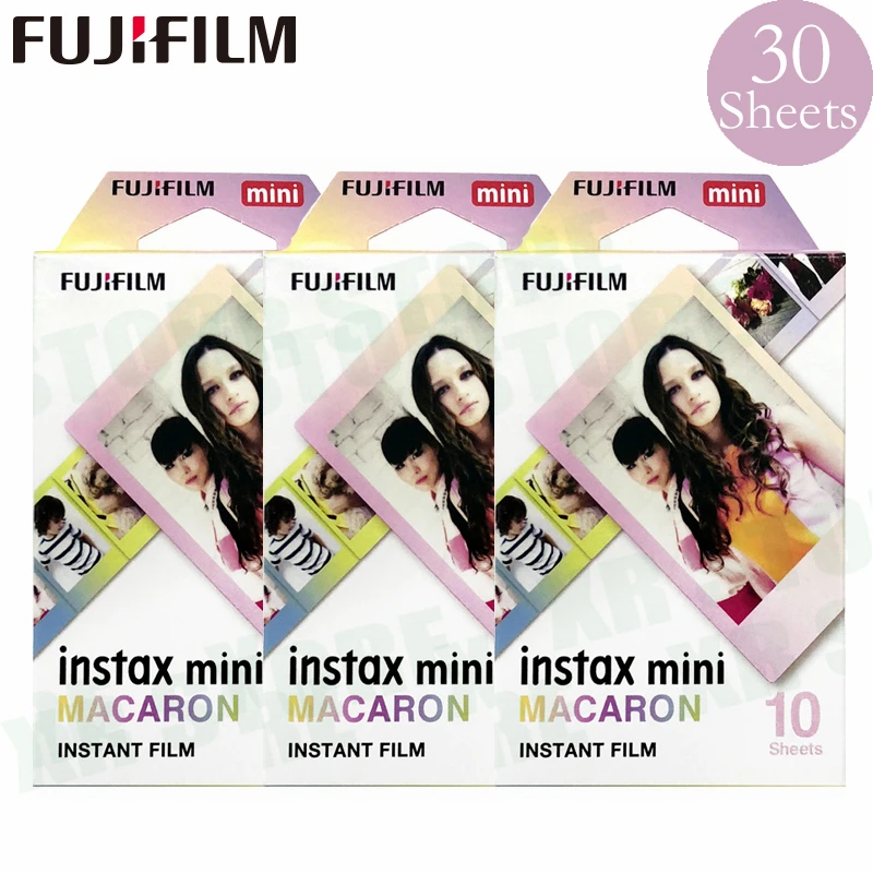 Фотобумага Fujifilm Instax Mini 11 8 9 Macaroon Fuji Instant 30 листов для камеры 70 7s 50s 50i 90 25 Share SP 1 2