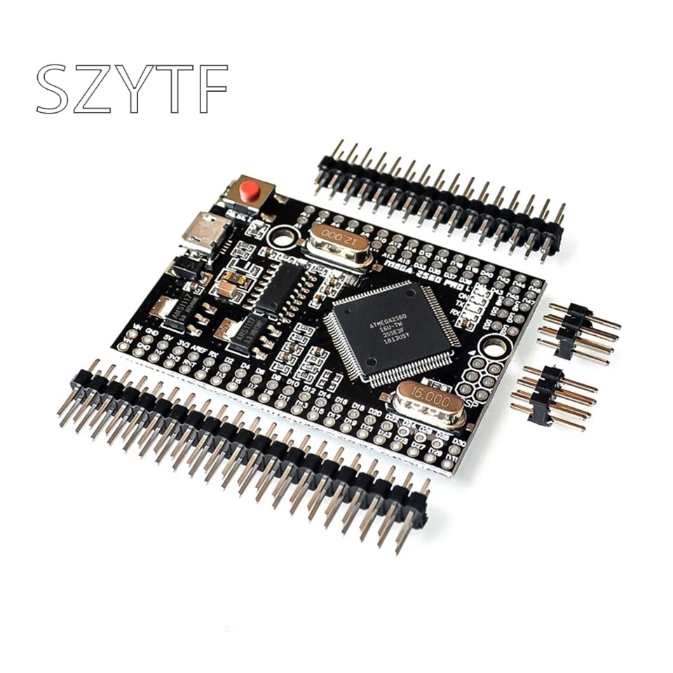 Mega 2560 PRO(встраивание) CH340G/ATmega2560-16AU, с наконечниками для мужчин. Совместимость для Arduino Mega 2560
