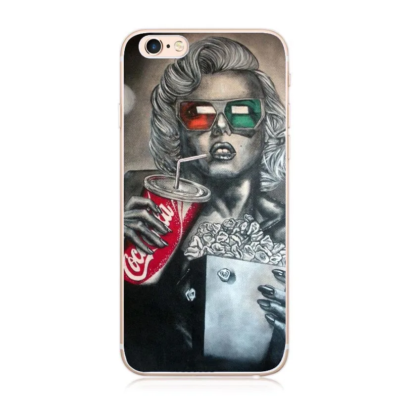 Жесткий чехол для телефона Мэрилин Монро тату фон Apple iPhone X 10 7 6 6s 8 Plus 4 4S 5 5S SE 5C XR XS Max