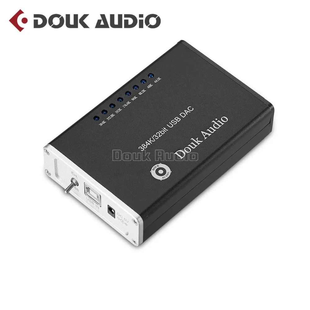 Douk аудио HiFi мини PCM5102 USB XMOS ЦАП 384 K/32 бит декодирование усилитель звуковая карта с усилителем для наушников