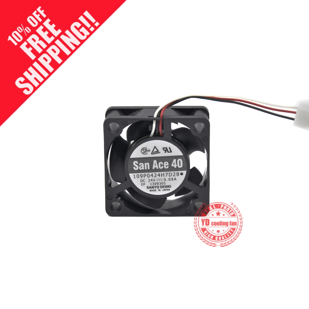 Новый SANYO DENKI SAN ACE 109P0424H7D28 24V 0.08A 4015 4 см частоты Вентилятор охлаждения| |