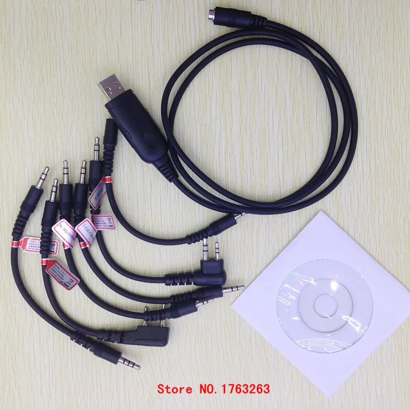 

Многофункциональный USB-кабель 6 в 1 для icom kenwood baofeng motorola yaesu hytera walkie talkie cd driver