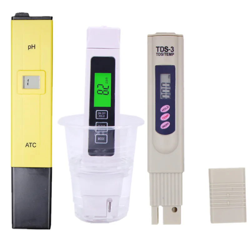 3 шт./лот TDS EC измеритель/тестер PH метр Измеритель проводимости Pen аквариум тестер