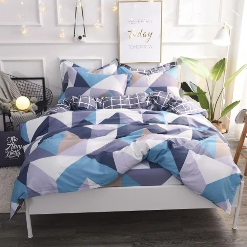 Bedding set 4 Детский мягкий хлопковый комплект постельного белья для близнецов, полный комплект постельного белья, пододеяльник, пододеяльник, ropa de cama - Цвет: Bedding set 4