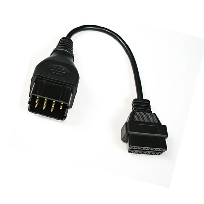 Лучшая цена для Renault 12 Pin OBDII OBD 2 коннектор адаптер Диагностический удлинитель 16 Pin для Renault 12Pin
