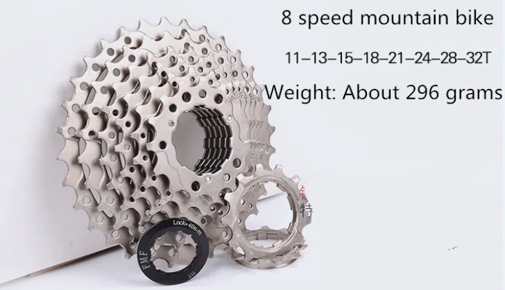 Дорожная велосипедная обгонная муфта 11-42 T 8/11 скоростей MTB кассета стальное колесо свободного хода шатун для велосипеда велосипедная часть горный велосипедный маховик - Цвет: Mountain bike 8S 32T