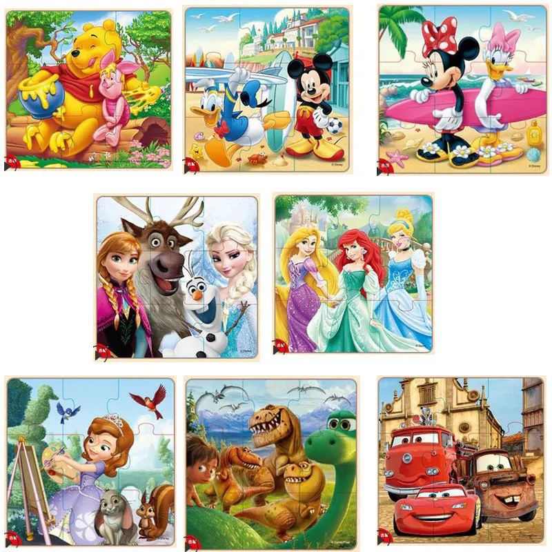 Disney Замороженные Микки и Минни Маус Мышь печатных головоломка интересные