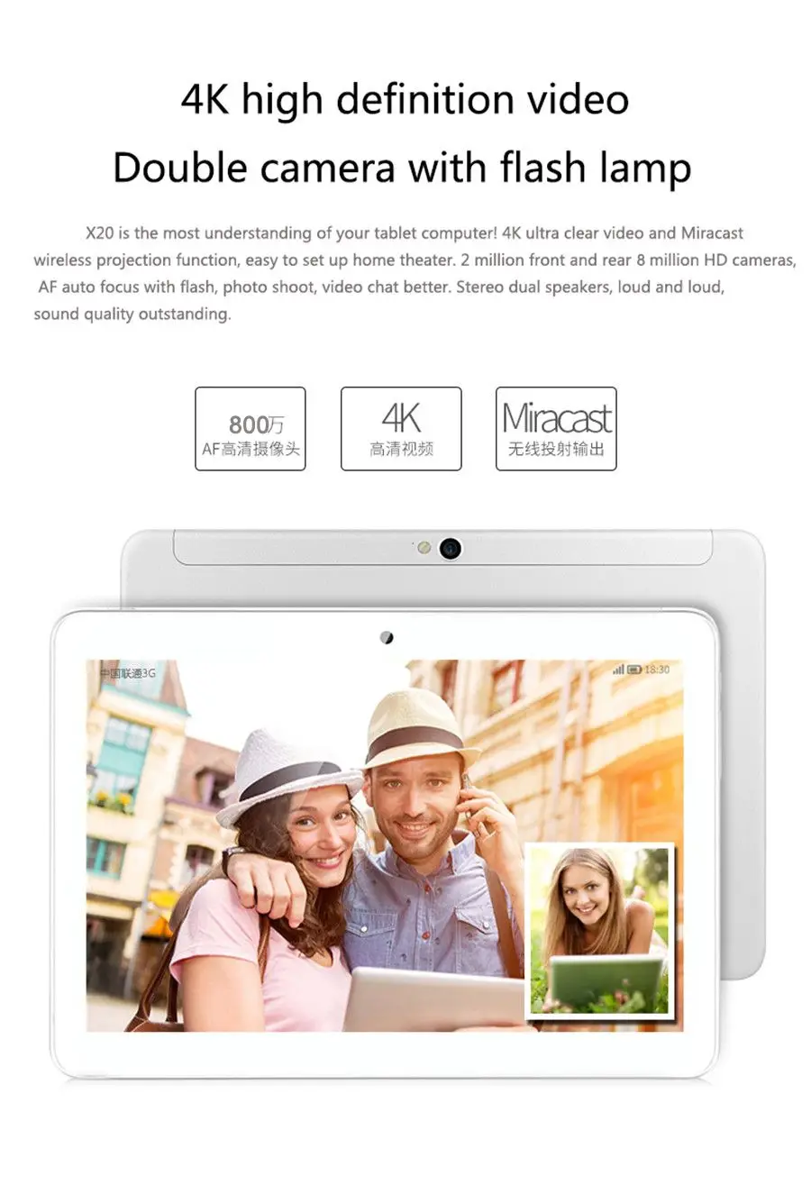 10.1 inch MT6797 Deca Core Tablet PC Android 7.0 P+G 1920*1200 IPS Screen 128GB Rom Dual-Band 5G WiFi GPS 3G 4G LTE 10 Core