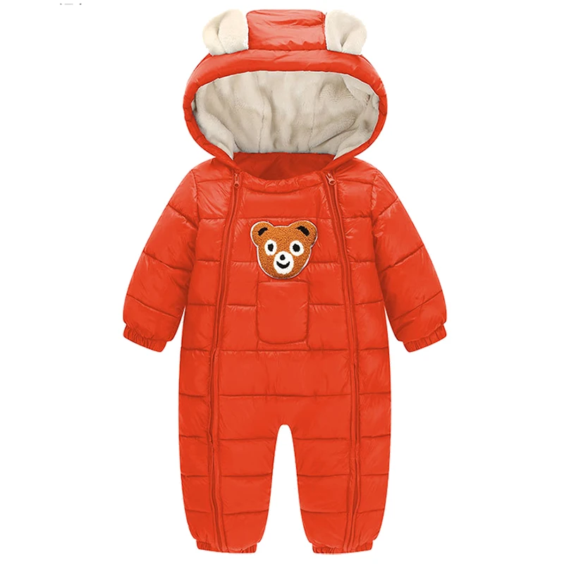 Зимние плотные теплые Носки с рисунком медведя из мультика Детские Комбинезоны