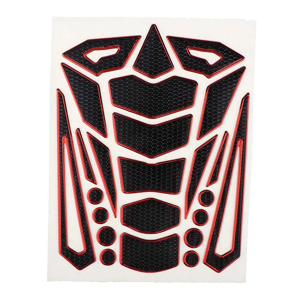 Anti-Slip Tank Pad Knee Protectors Gas Stickers for Motorcycle Red+Black Ensuring Long Service Life Unique Sleek | Автомобили и