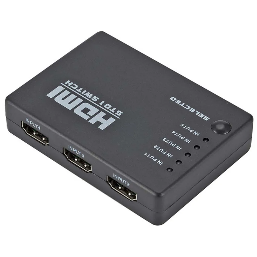 YuBeter 1080 P HDMI видеоразветвитель HDMI разделитель, сплиттер для PS3 HDTV DVD HD DVR с ИК-пульта дистанционного управления 3/5 Порты и разъёмы дополнительно