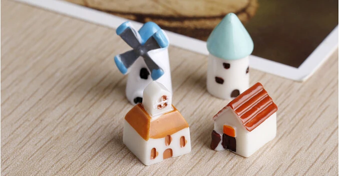 Милая Детская кукла экшн-фигурки с мини-замком церковной хижиной ветряной