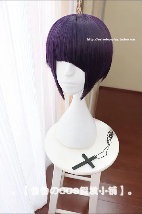 Аниме My Hero Academia Kyoka Jiro короткий фиолетовый черный парик Jirou Kyouka термостойкий