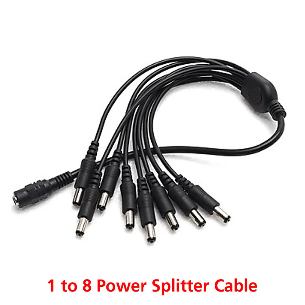 Высококачественный разветвитель питания постоянного тока от 1 до 8 кабель гнезда