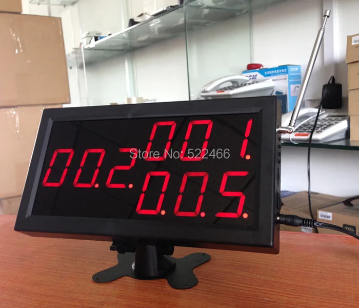 Ресторанное оборудование беспроводная система вызова официанта 1 дисплей 4 часы
