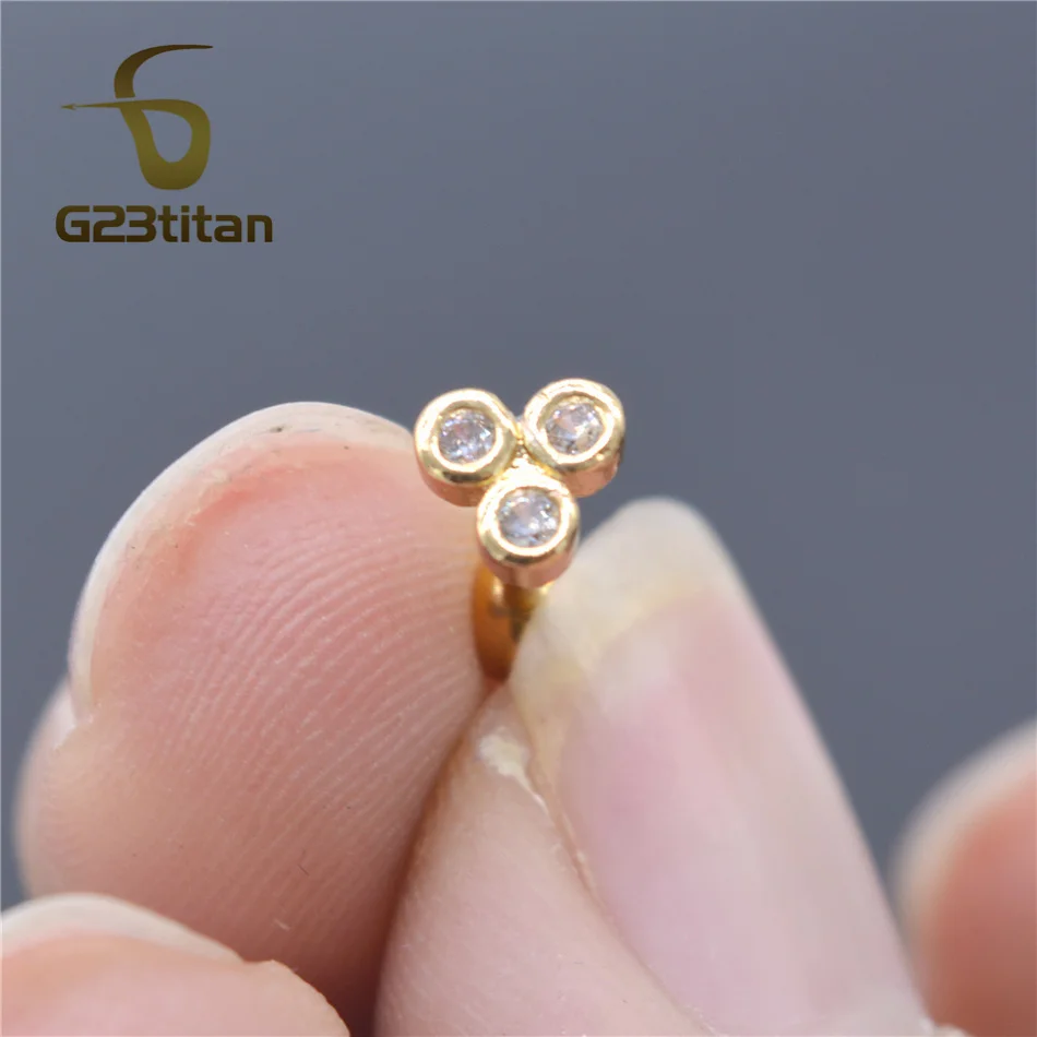 G23titan 16G серьги-гвоздики спиральные украшения для пирсинга тела Helix ювелирные изделия 6 мм хирургический стальной стержень серьги пирсинг хряща кольца серьги на хрящик уха